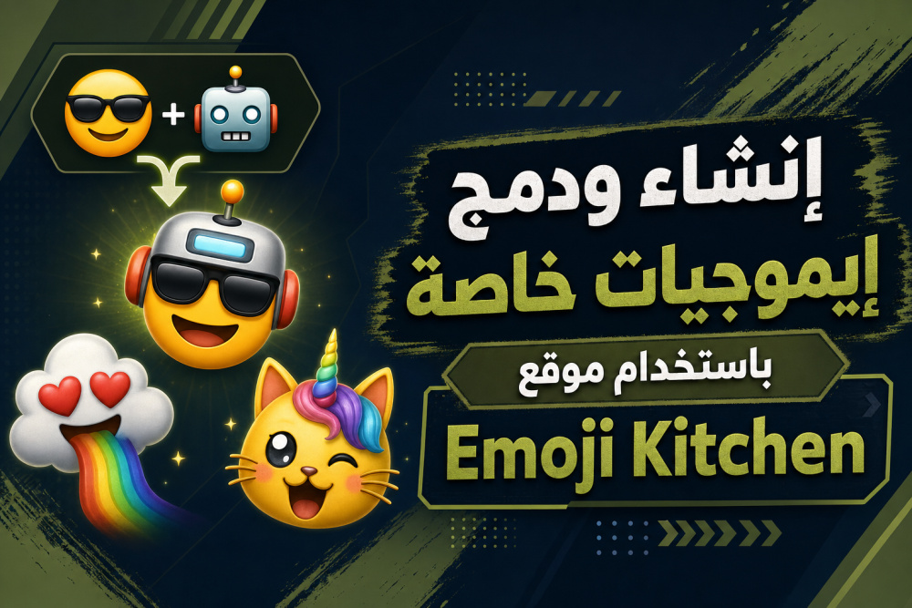 إنشاء ودمج إيموجيات خاصة باستخدام موقع Emoji Kitchen