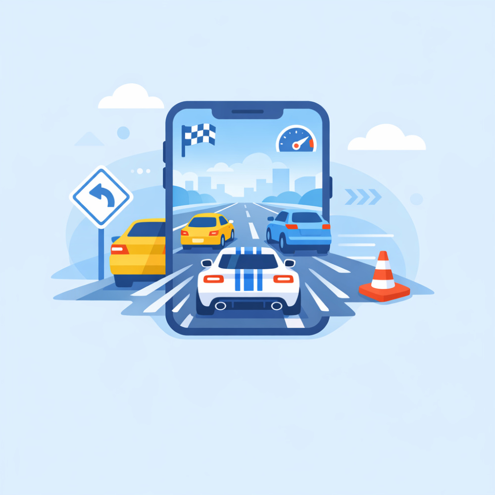 Drive Zone – سباق السيارات وسط حركة المرور على الهاتف