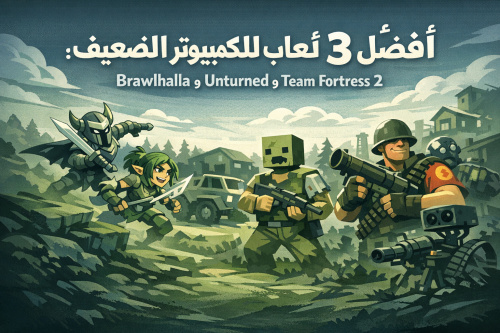 أفضل 3 ألعاب للكمبيوتر الضعيف: Brawlhalla وUnturned وTeam Fortress 2