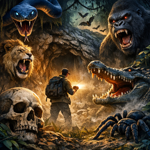 مغامرات يوتيوبر في غابة أفريقيا: تجربة مثيرة ومرعبة