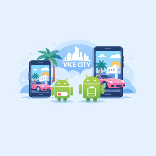 استمتع بلعبة GTA Vice City على جميع هواتف الأندرويد القوية والضعيفة