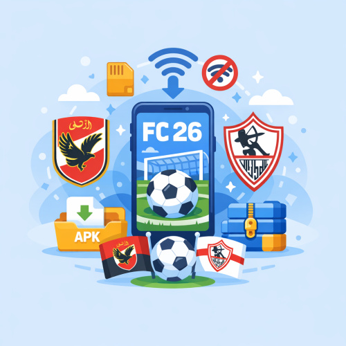 تحميل لعبة FC26 Mobile - أفضل لعبة كرة قدم بدون إنترنت مع الأهلي والزمالك