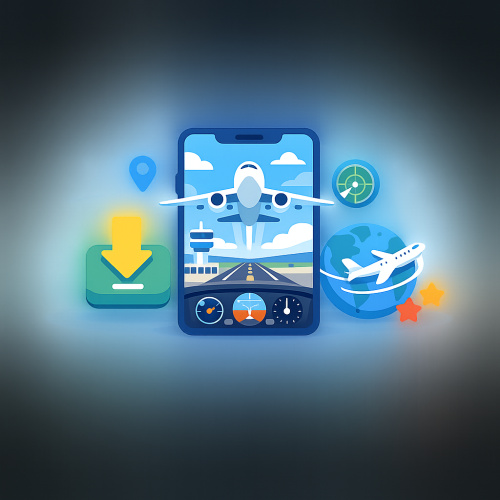 تحميل أقوى لعبة محاكي طيران للموبايل Flight Simulator - أفضل 5 ألعاب لتجربة الطيران