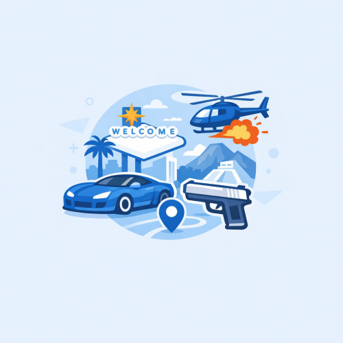 استمتع بعالم Gangster Vegas المفتوح: مغامرات مثيرة في لعبة GTA