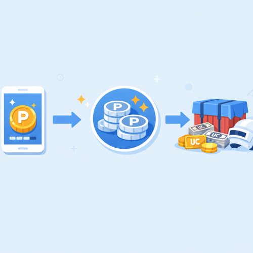 تطبيق تجميع النقاط وتحويلها إلى شدات لعبة ببجي موبايل