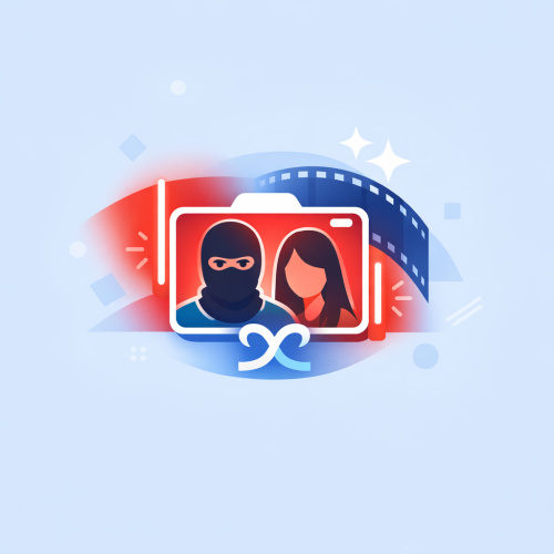 استكشف تأثير إضاءة النيون الحمراء في تصوير البورتريه السينمائي مع Gemini