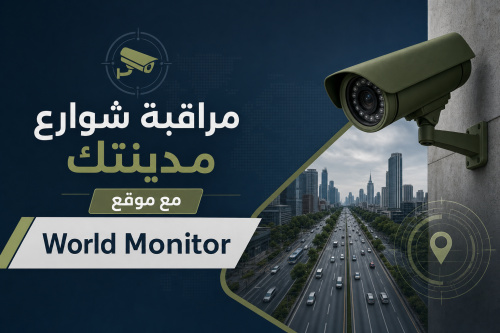 مراقبة شوارع مدينتك مع موقع World Monitor