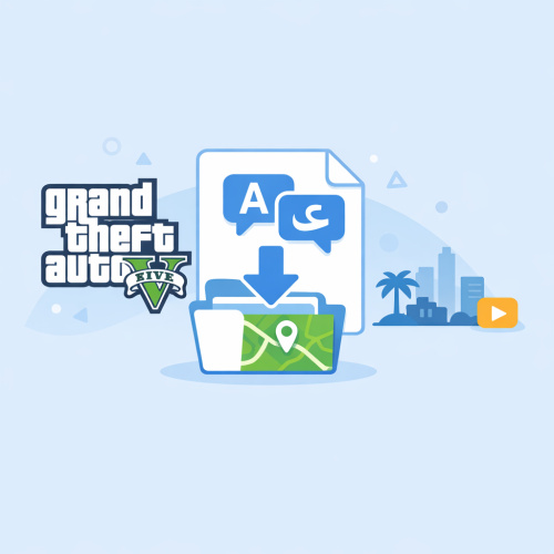 تحميل ملفات ترجمة لعبة Grand Theft Auto V لتعريب اللعبة بالكامل
