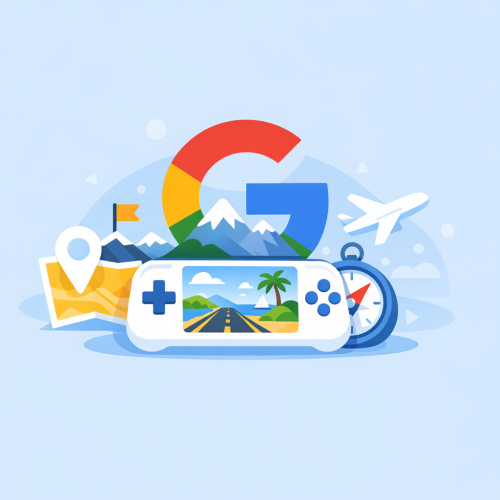 استمتع بتجربة منحة Google في لعبة السفر الطويل