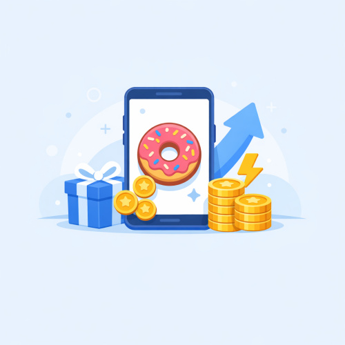 تطبيق Cash Donut لشحن الكوينز مجاناً: كل ما تحتاج معرفته