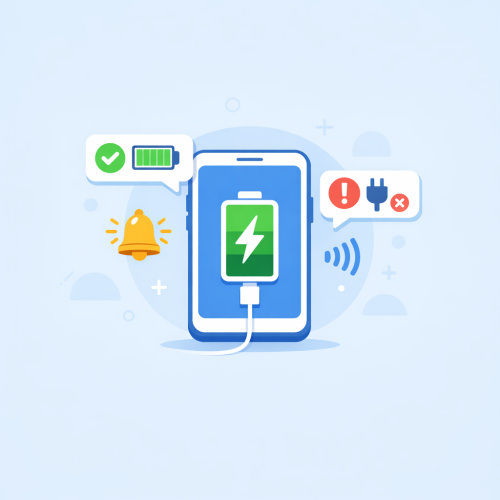 استمتع بإشعارات شحن الهاتف مع تطبيق "اشعار الشاحن"