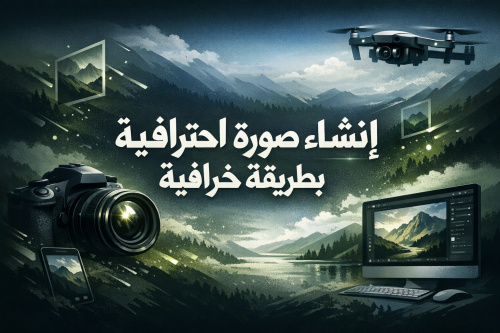 إنشاء صورة احترافية بطريقة خرافية