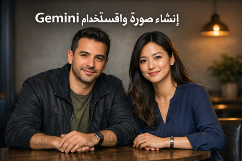 إنشاء صورة واقعية باستخدام Gemini