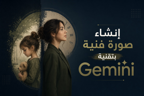 إنشاء صورة فنية بتقنية Gemini