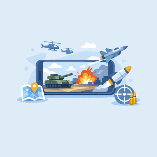 استعراض لعبة حرب: تجربة عسكرية مثيرة على هاتفك