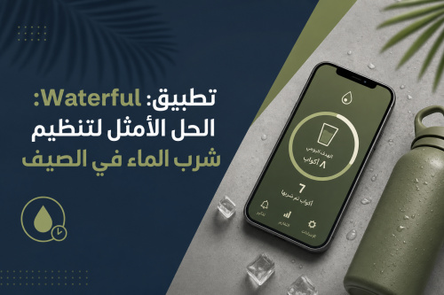 تطبيق Waterful: الحل الأمثل لتنظيم شرب الماء في الصيف