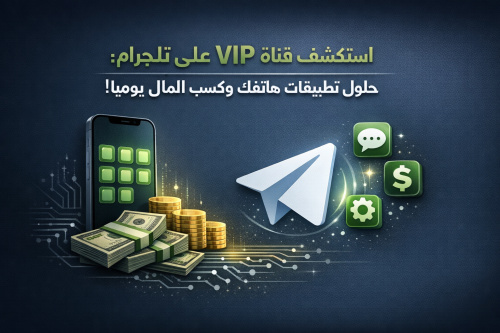 استكشف قناة VIP على تلجرام: حلول تطبيقات هاتفك وكسب المال يوميًا!