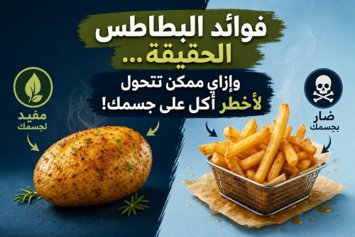 فوائد البطاطس الحقيقة… وإزاي ممكن تتحول لأخطر أكل على جسمك!
