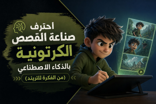 احترف صناعة القصص الكرتونية بالذكاء الاصطناعي (من الفكرة للتريند)