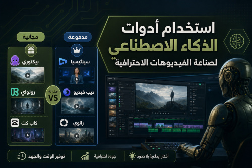 استخدام أدوات الذكاء الاصطناعي لصناعة الفيديوهات الاحترافية