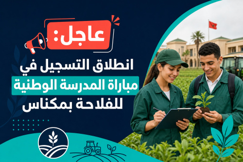 عاجل: انطلاق التسجيل في مباراة المدرسة الوطنية للفلاحة بمكناس ENAM 2026