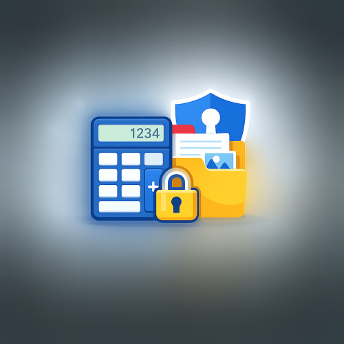 تطبيق إخفاء الملفات المتنكر في زي الآلة الحاسبة: أمان وخصوصية في متناول يدك