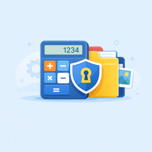 تطبيق إخفاء الملفات: الآلة الحاسبة المتنكرة لتأمين معلوماتك