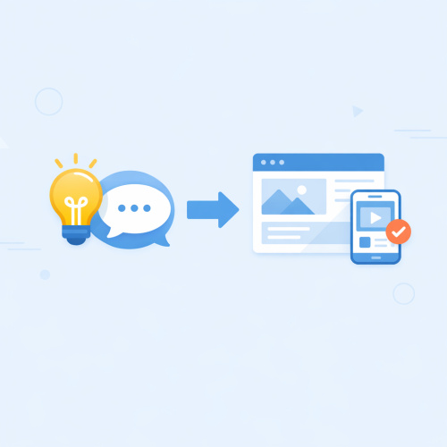 استكشف أول منصة عربية لتحويل أفكارك إلى مواقع وتطبيقات بسهولة