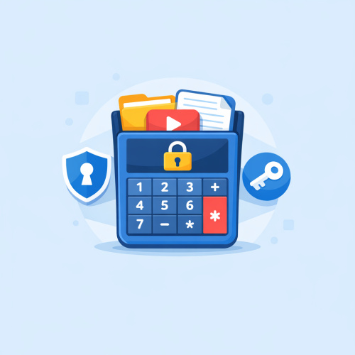 تطبيق إخفاء الملفات: آلة حاسبة سرية لحماية خصوصيتك