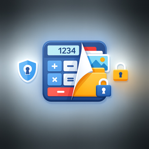 تطبيق إخفاء الملفات المتنكر في زي الآلة الحاسبة: أمان وسرية في متناول يدك