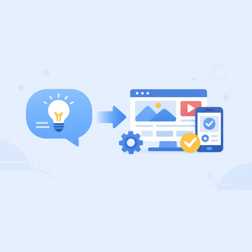 أول منصة عربية لتحويل أفكارك إلى مواقع وتطبيقات