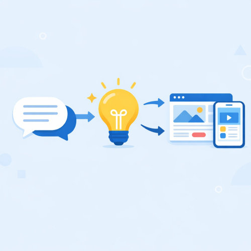 أول منصة عربية لتحويل أفكارك إلى مواقع وتطبيقات