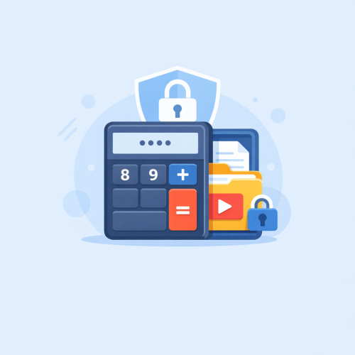 تطبيق إخفاء الملفات: آلة حاسبة آمنة لحماية معلوماتك الشخصية