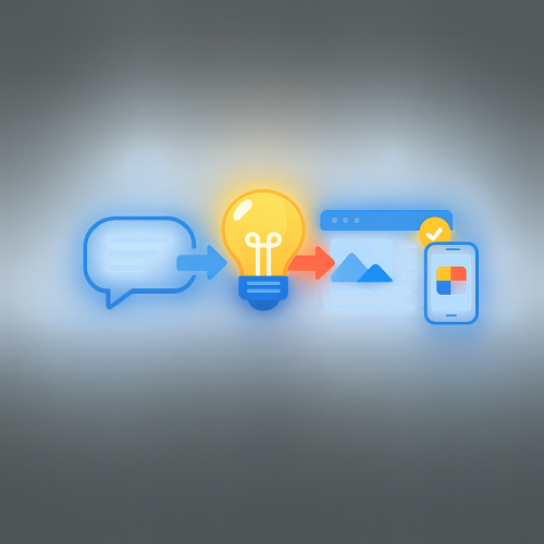 أول منصة عربية لتحويل أفكارك إلى مواقع وتطبيقات بسهولة