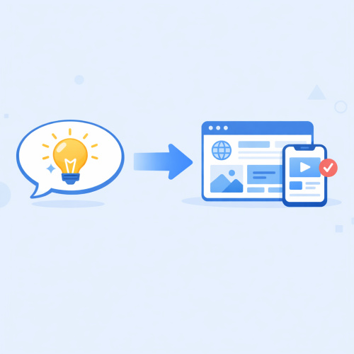 اكتشف أول منصة عربية لتحويل أفكارك إلى مواقع وتطبيقات