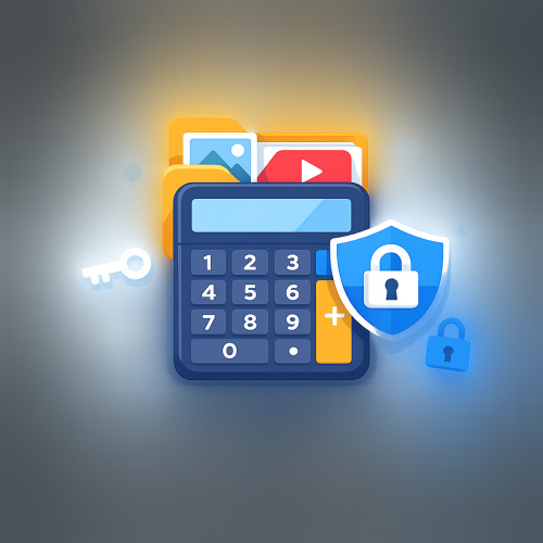 تطبيق إخفاء الملفات المتنكر في زي الآلة الحاسبة: أمان وخصوصية في متناول يدك