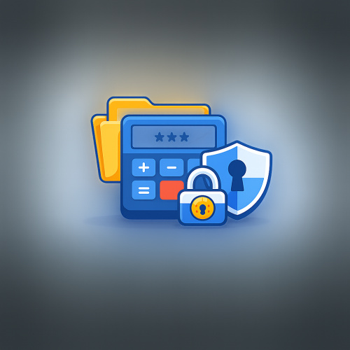 تطبيق إخفاء الملفات: آلة حاسبة بأمان مضاعف