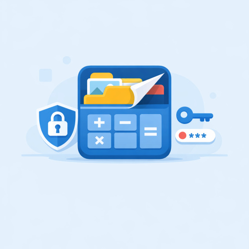 تطبيق إخفاء الملفات المتنكر في زي الآلة الحاسبة: أمان متكامل مع وظائف متعددة