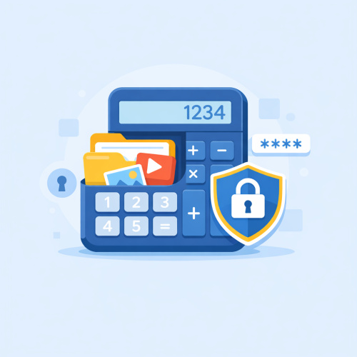 تطبيق إخفاء الملفات المتنكر في زي الآلة الحاسبة: حماية بياناتك بذكاء