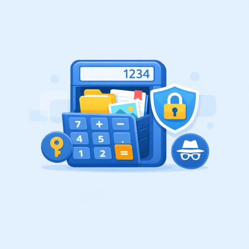 تطبيق إخفاء الملفات المتنكر في زي الآلة الحاسبة: الأمان والخصوصية في متناول يدك