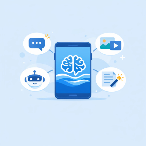 استكشاف تطبيق Oceans of Al: كل أدوات الذكاء الاصطناعي في هاتفك