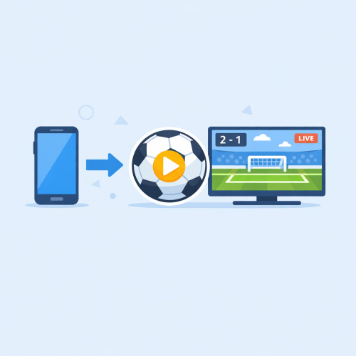 تطبيق ذكي لتحويل الهاتف إلى تلفزيون احترافي – استمتع بمشاهدة المباريات بدقة عالية