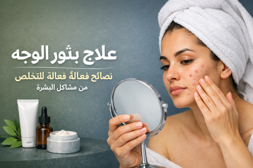 علاج بثور الوجه: نصائح فعالة للتخلص من مشاكل البشرة