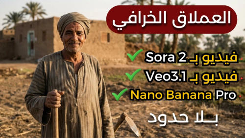 أقوى منصة تجمع عمالقة الـ Sora2 , Veo3.1 , Nano Banana Pro مجانًا 100%