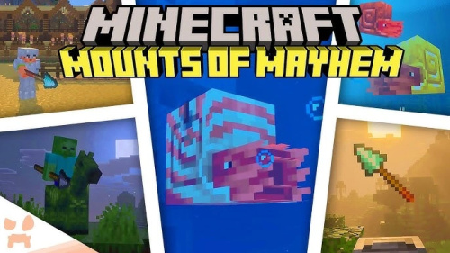 جميع الإضافات الجديدة في تحديث ماين كرافت Mounts Of Mayhem 🤯