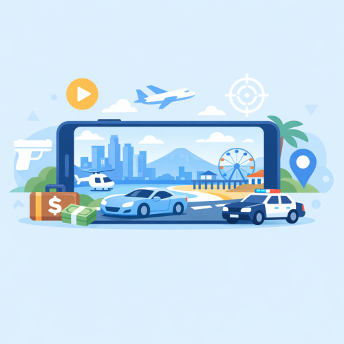 استعراض لعبة GTA V للموبايل: تجربة عالم مفتوح لا تُنسى