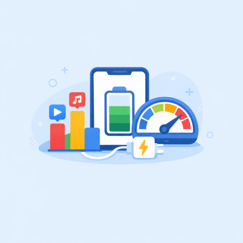 تطبيق Battery Saver: تعرف على استهلاك التطبيقات للبطارية وفحص سرعة الشحن