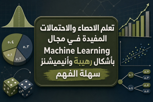 تعلم الاحصاء والاحتمالات المفيدة في مجال Machine Learning بأشكال رهيبة وأنيميشنز سهلة الفهم