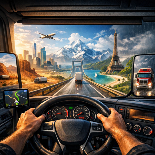استمتع بتجربة القيادة العالمية مع محاكي الشاحنات الرائع