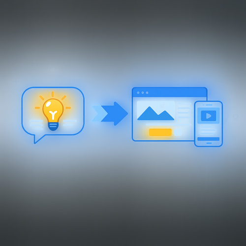 اكتشف أول منصة عربية لتحويل أفكارك إلى مواقع وتطبيقات